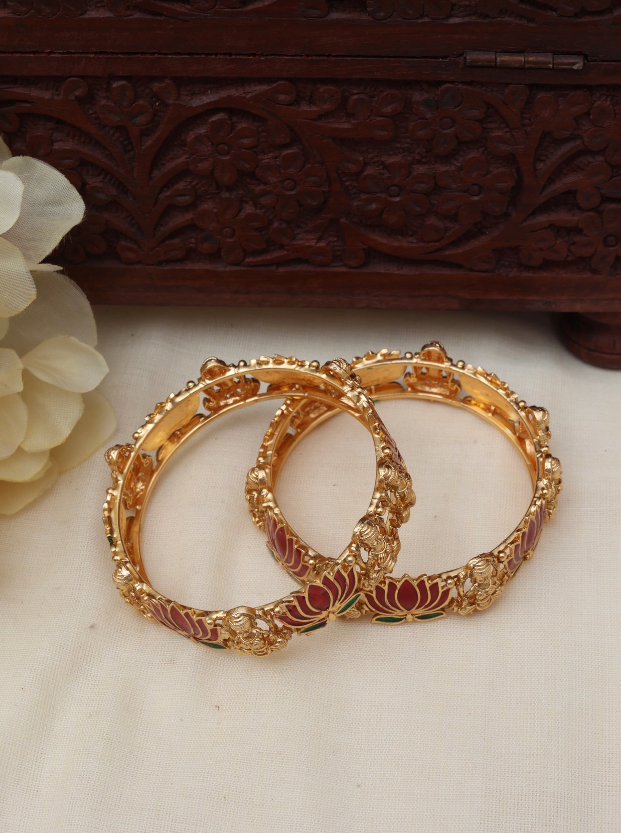 Lotus Lakshmi Bangles