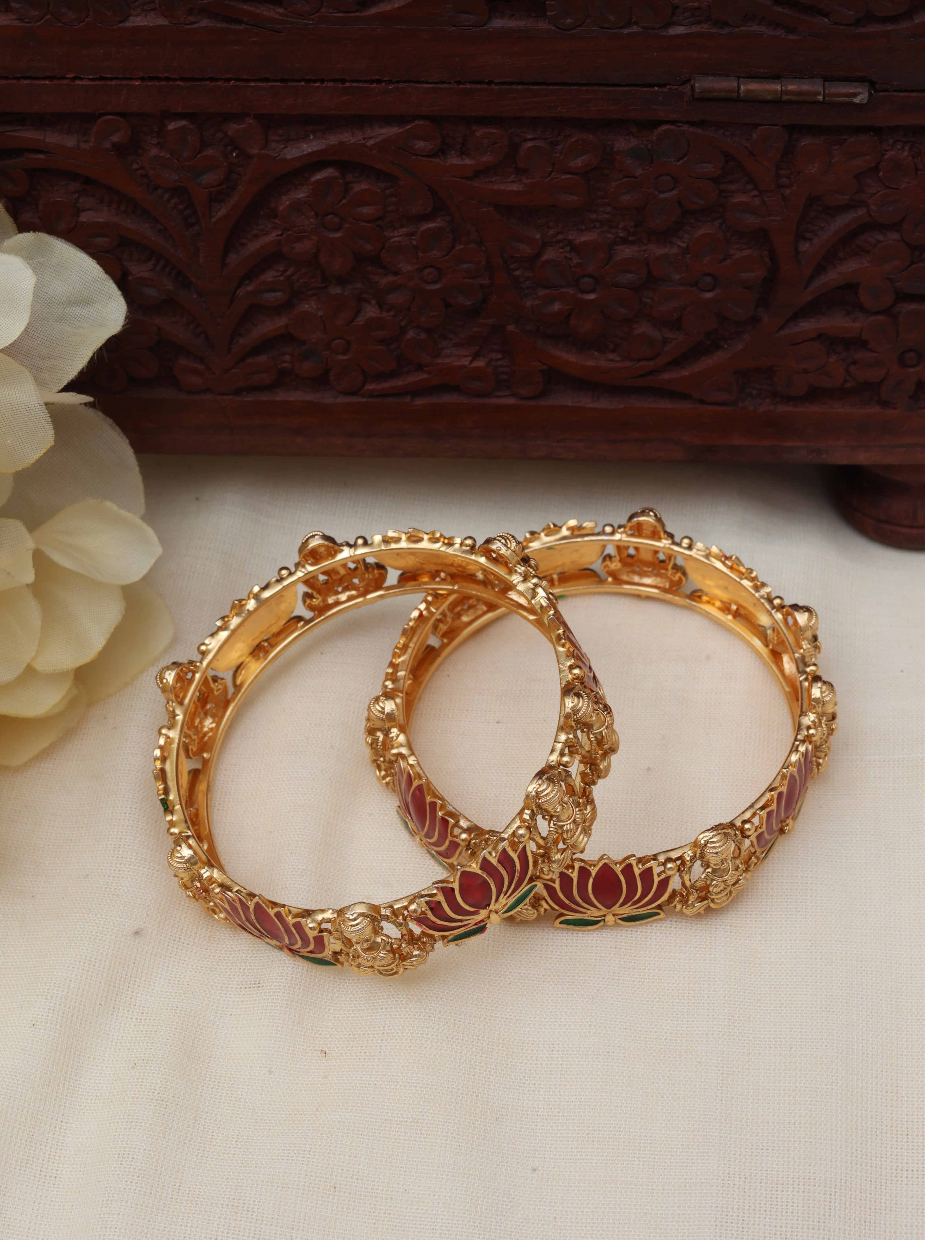 Lotus Lakshmi Bangles