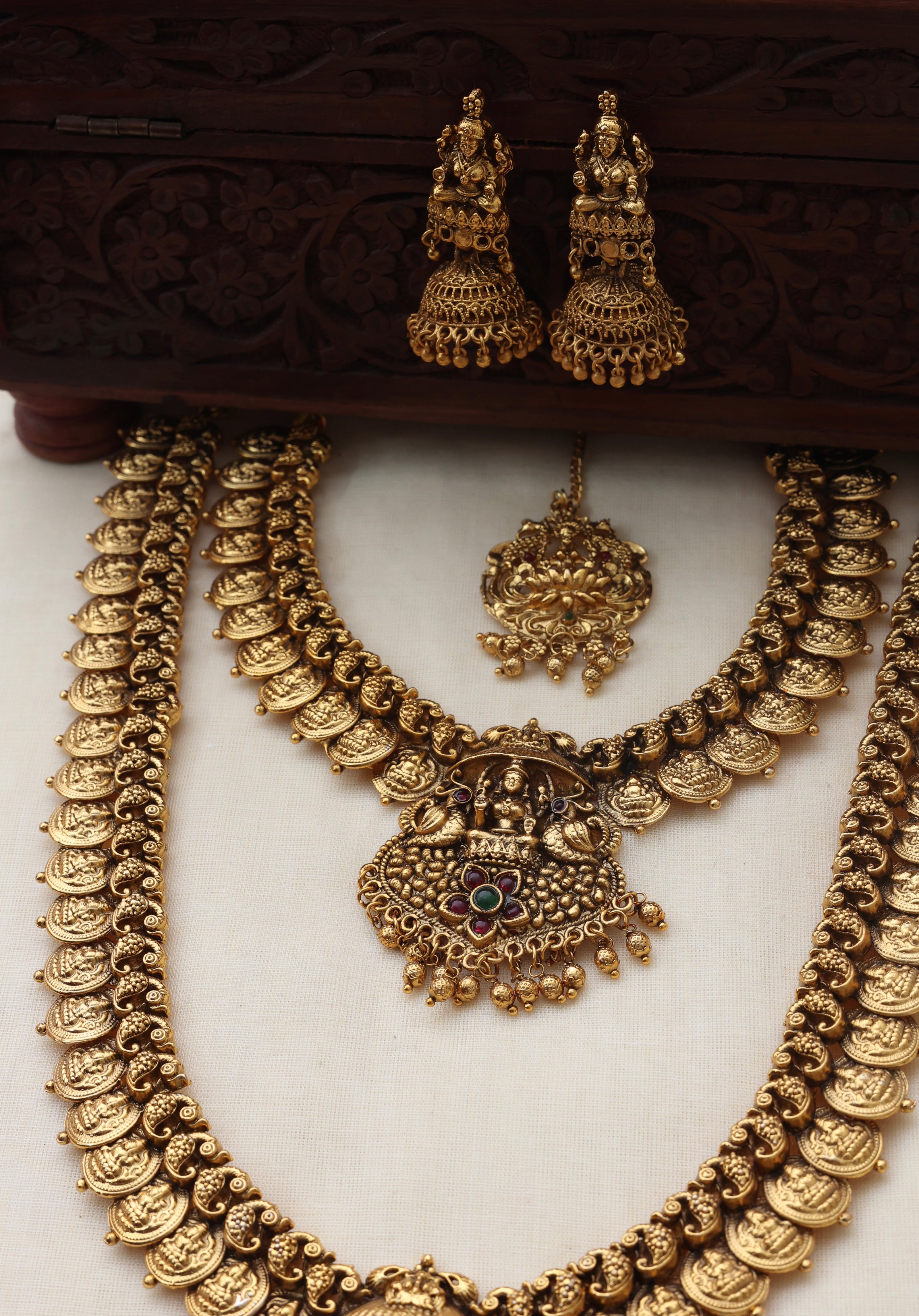 Lakshmi coin bridalset
