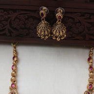 Ruby Rani necklace set-JS 0189