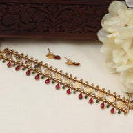 Divine Lakshmi coin choker set