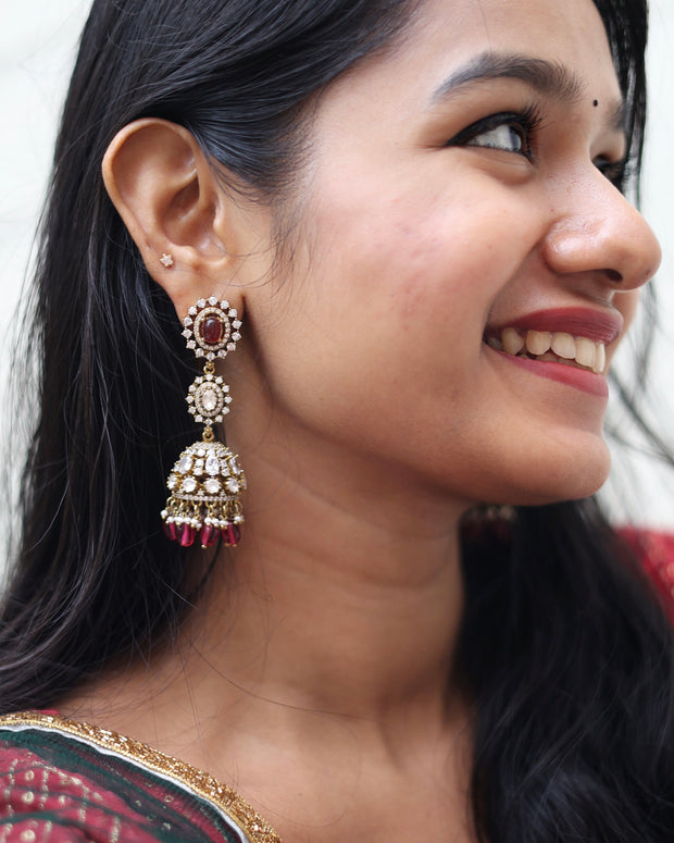 Premium Ratanmayi Victorian Jhumkas