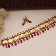 Lakshmi coin choker Ruby-JS 0122