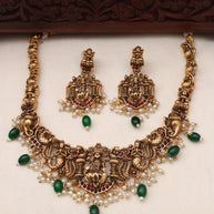 Nagas mohini necklace set Green-JS 0111