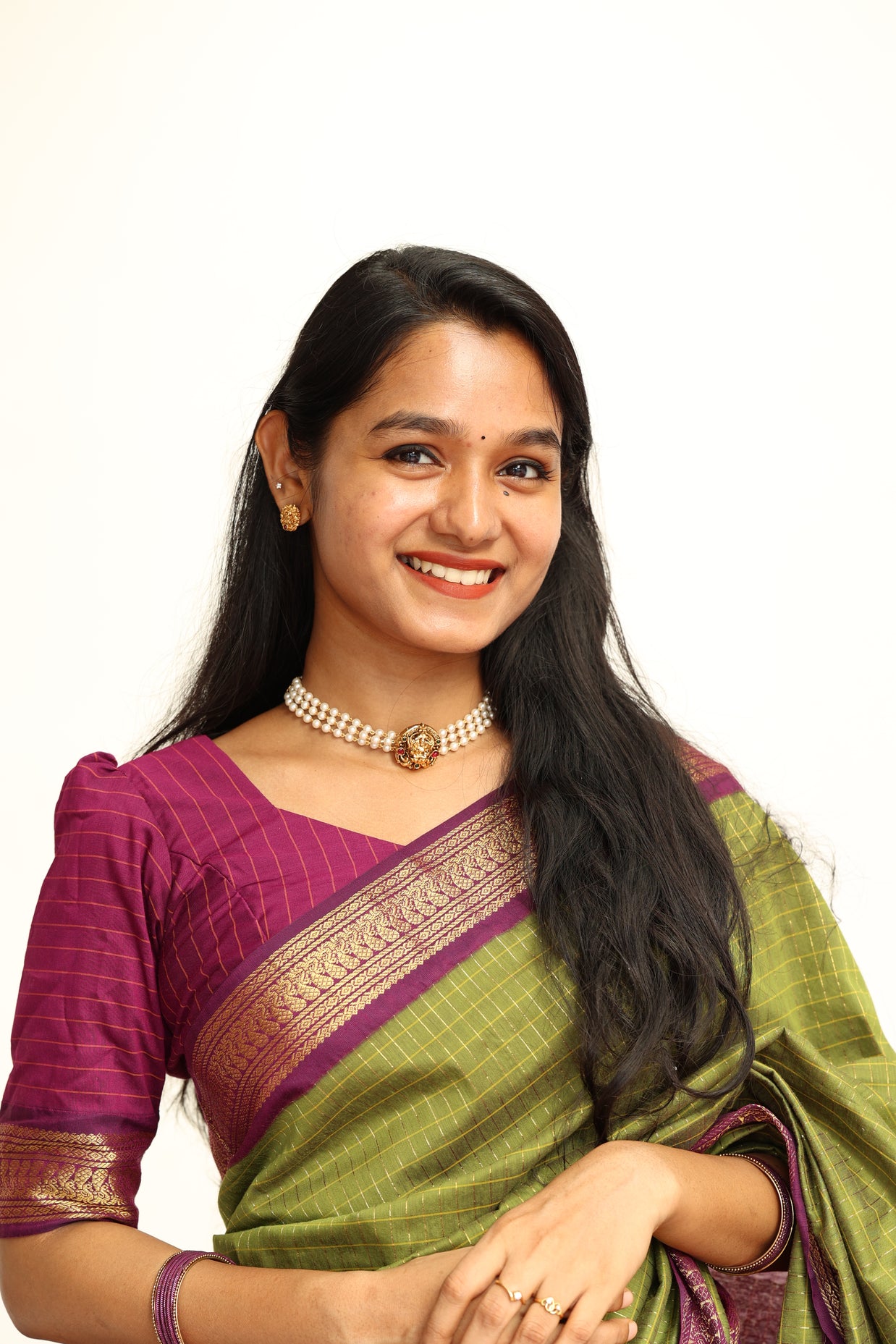 Pearl lakshmi choker