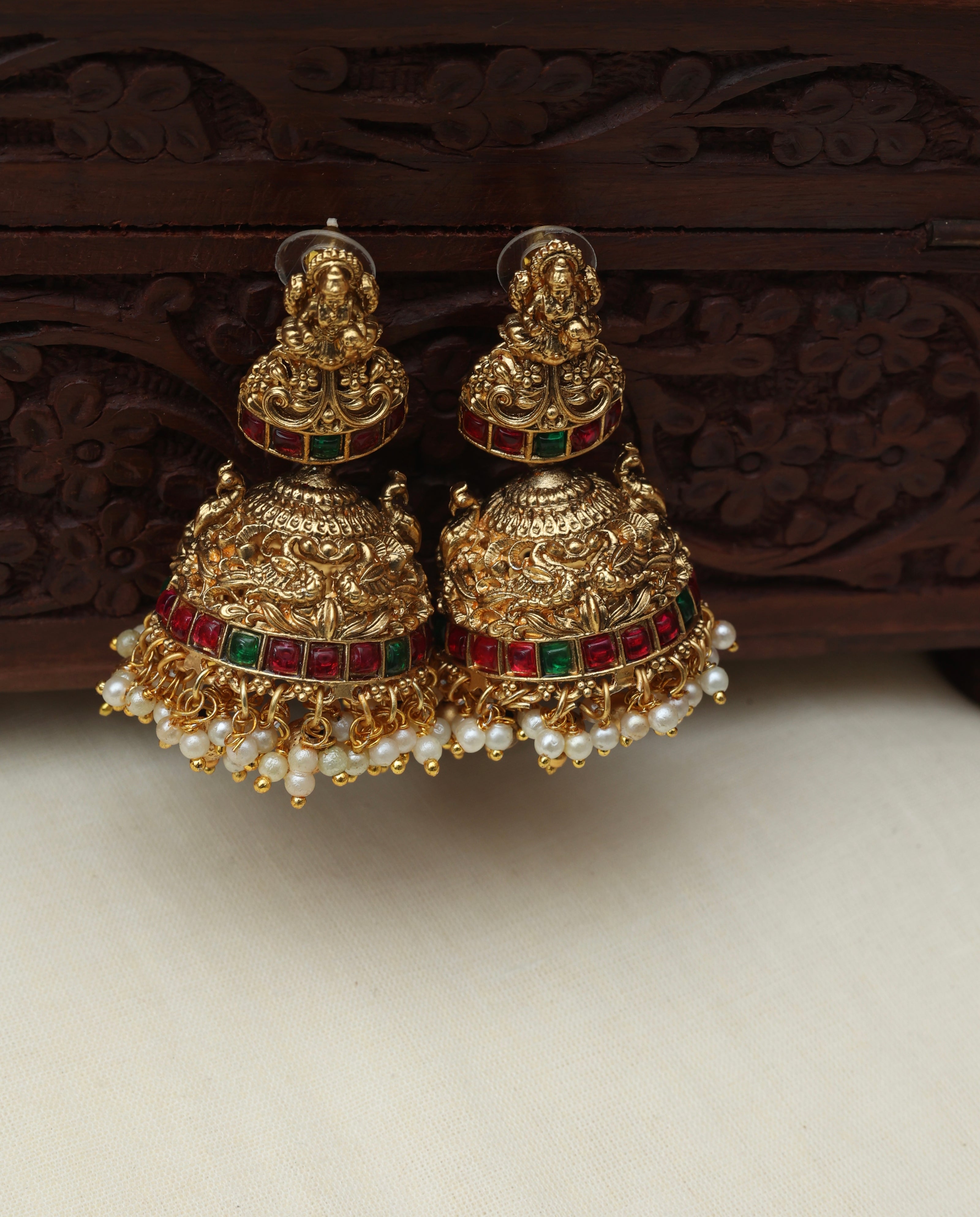 Devi charm jhumkas