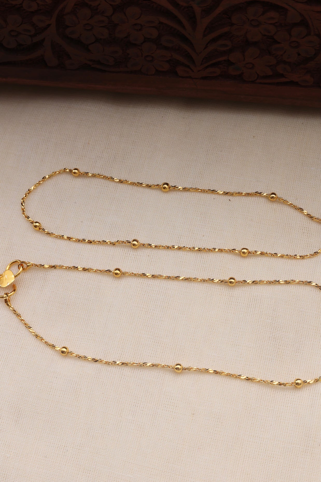 Golden ball Anklet