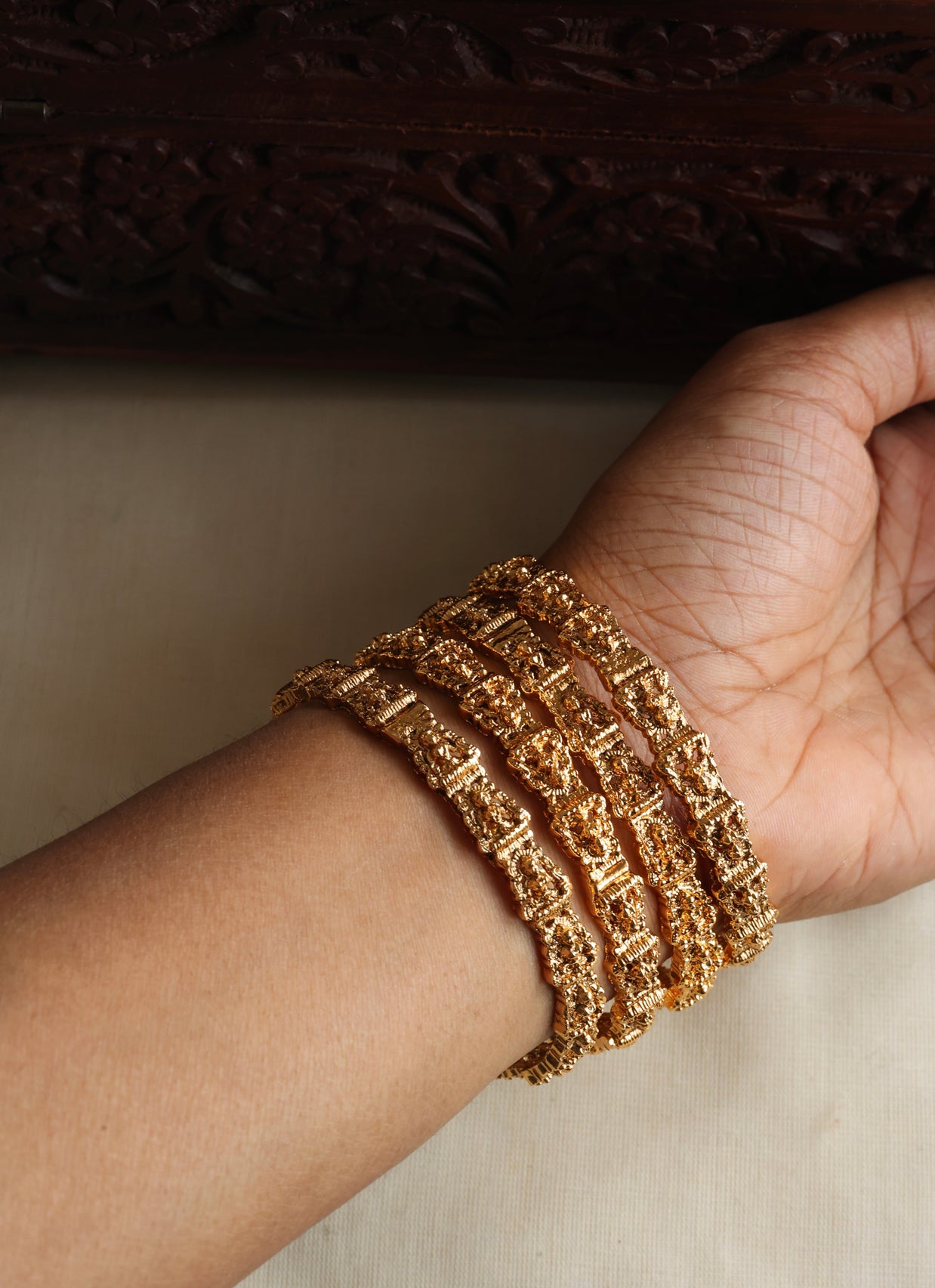 Golden bangles - (013)