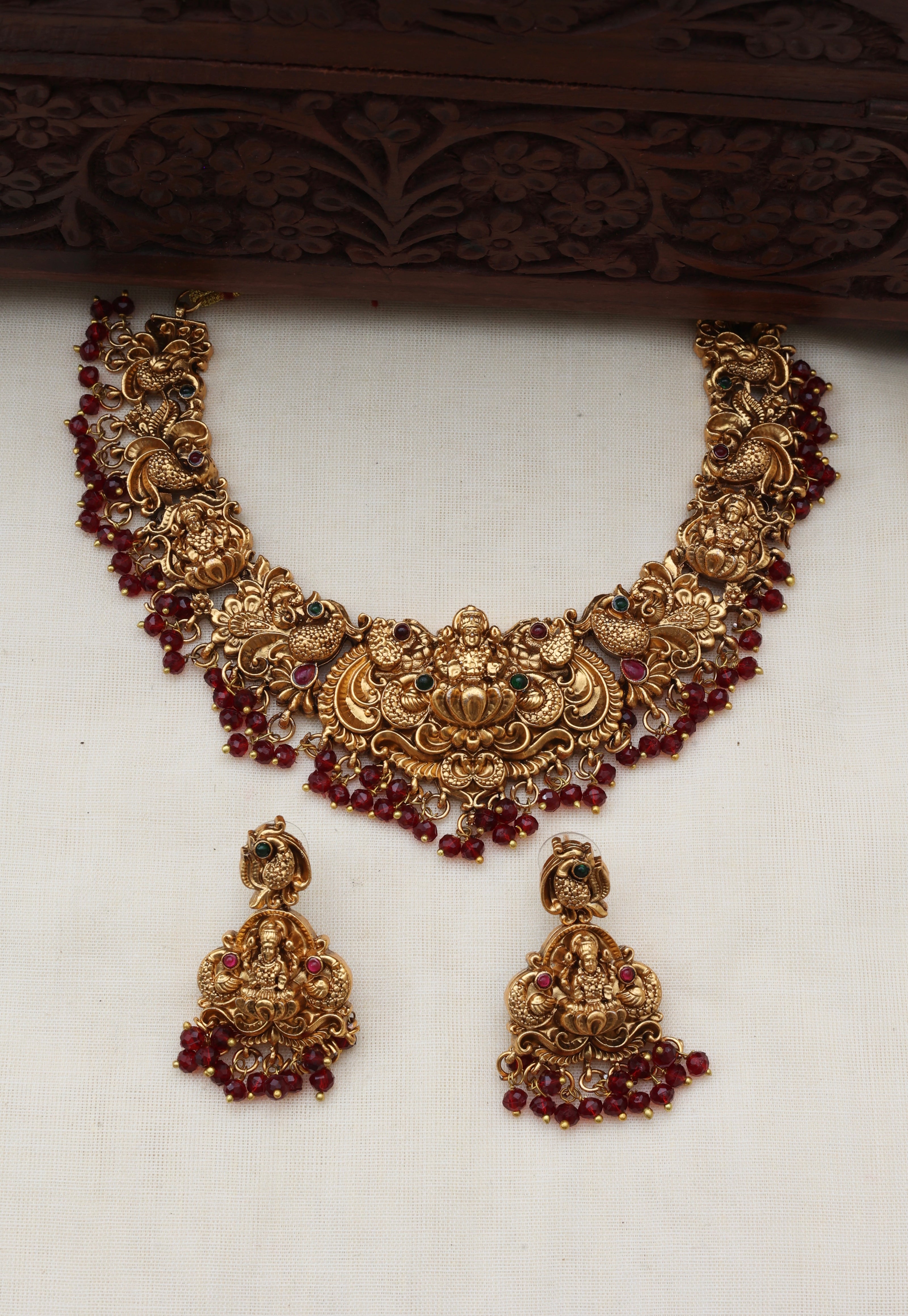Sindhoor necklace set - (JS 0258)