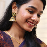 Antique Flower Jhumkas