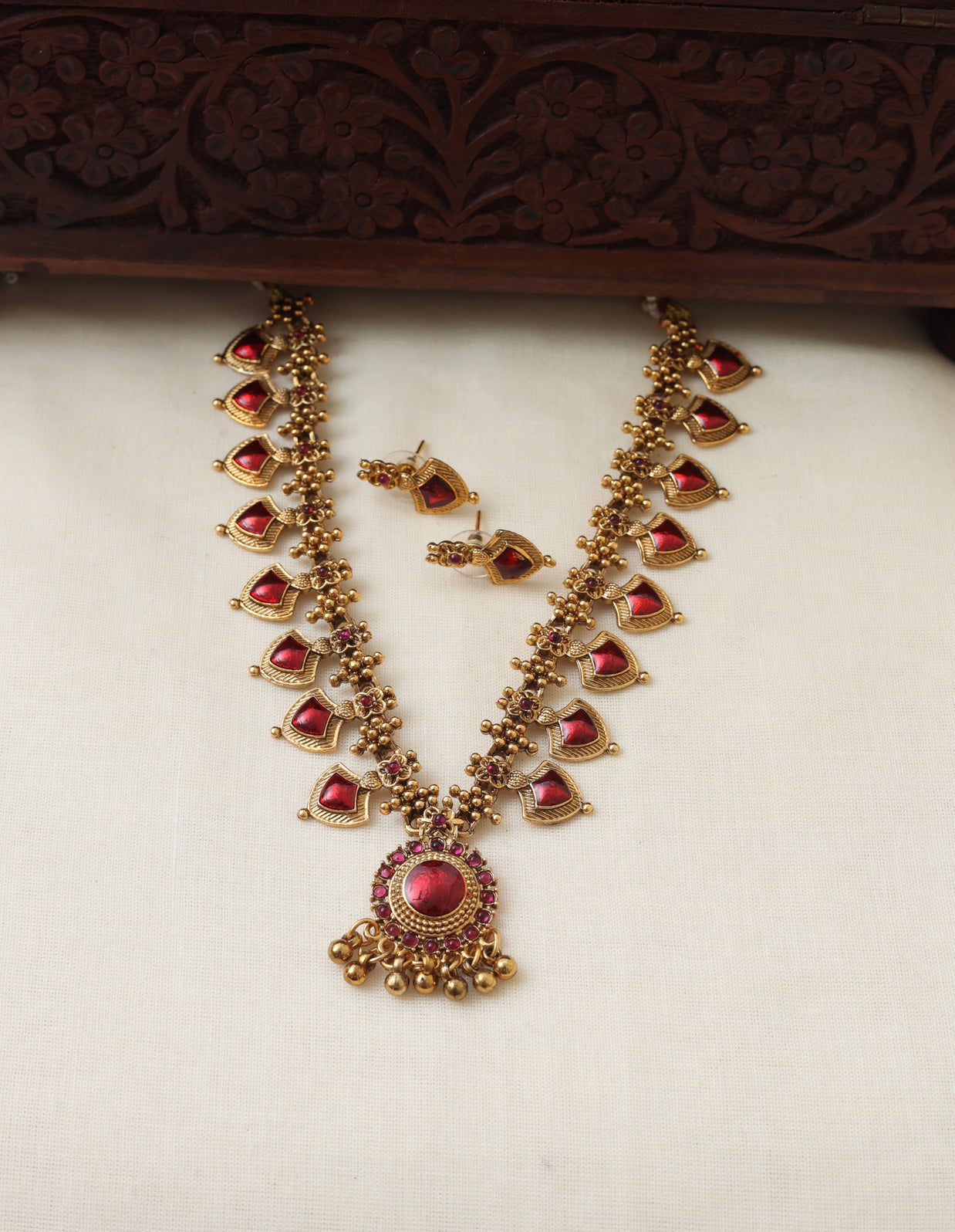 Short palakka necklace set