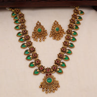Palakka necklace set short-JS 0103