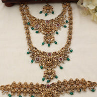 Nagas lakshmi emerald bridalset-(BR-020)