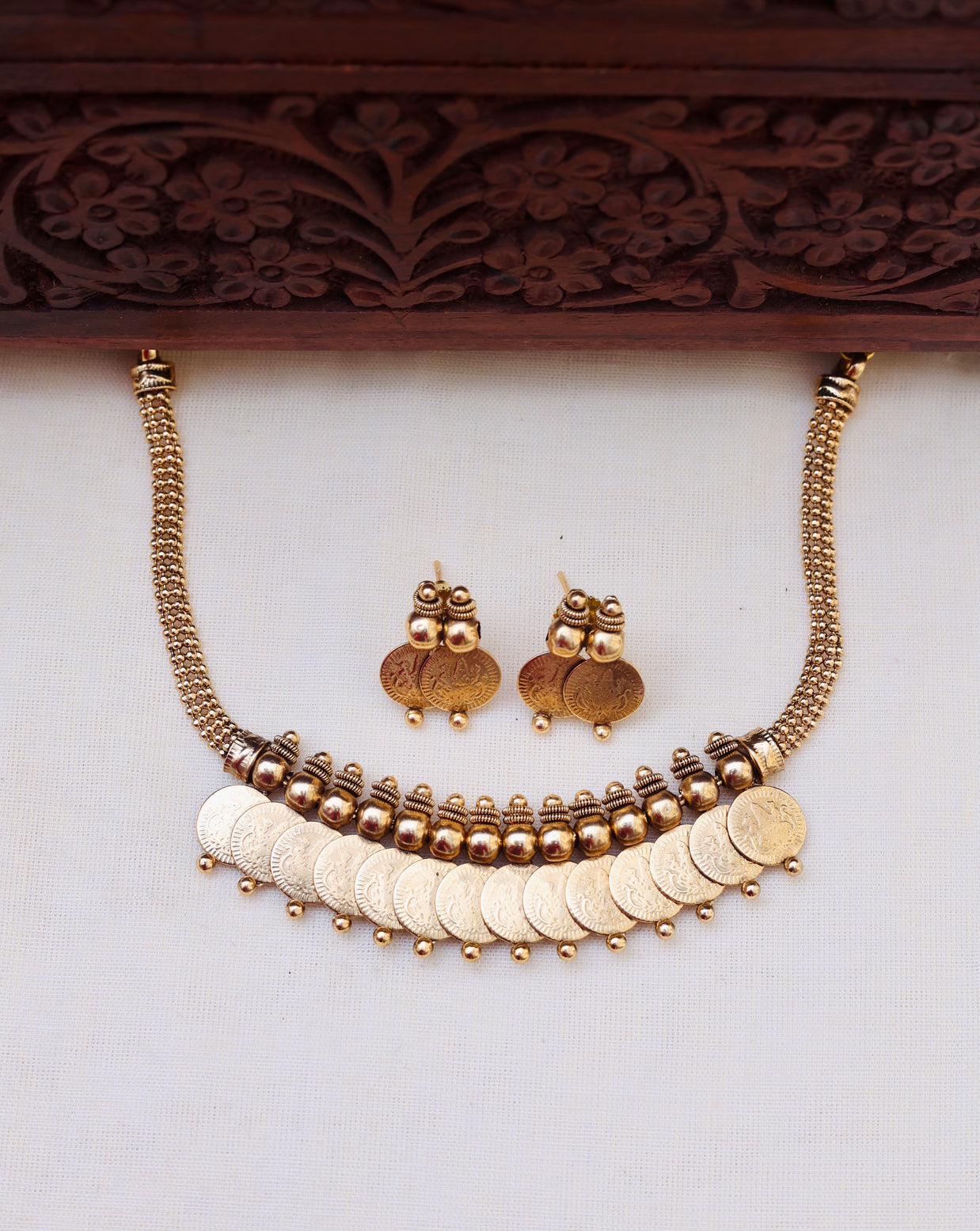 Suvarna coin choker/necklace set