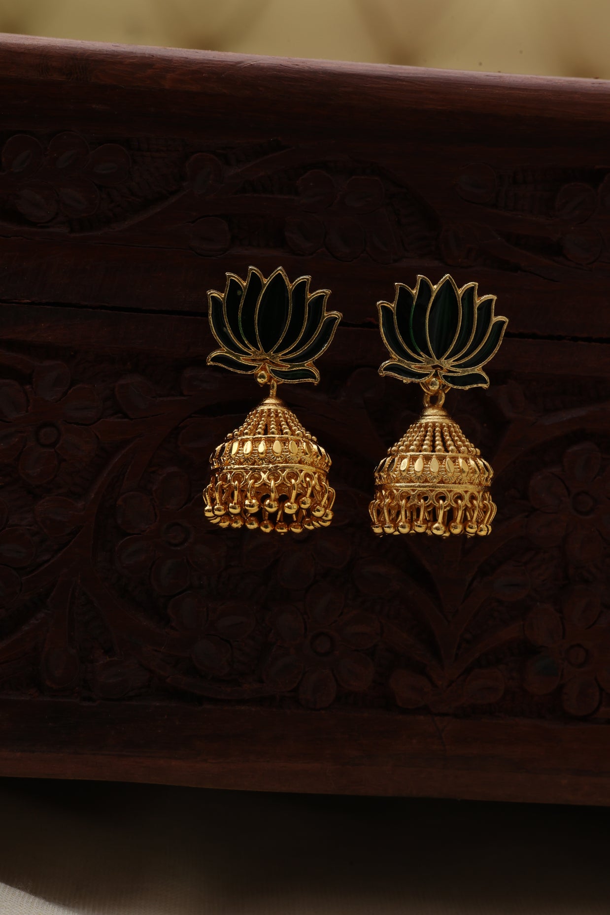 Lotus jhumka