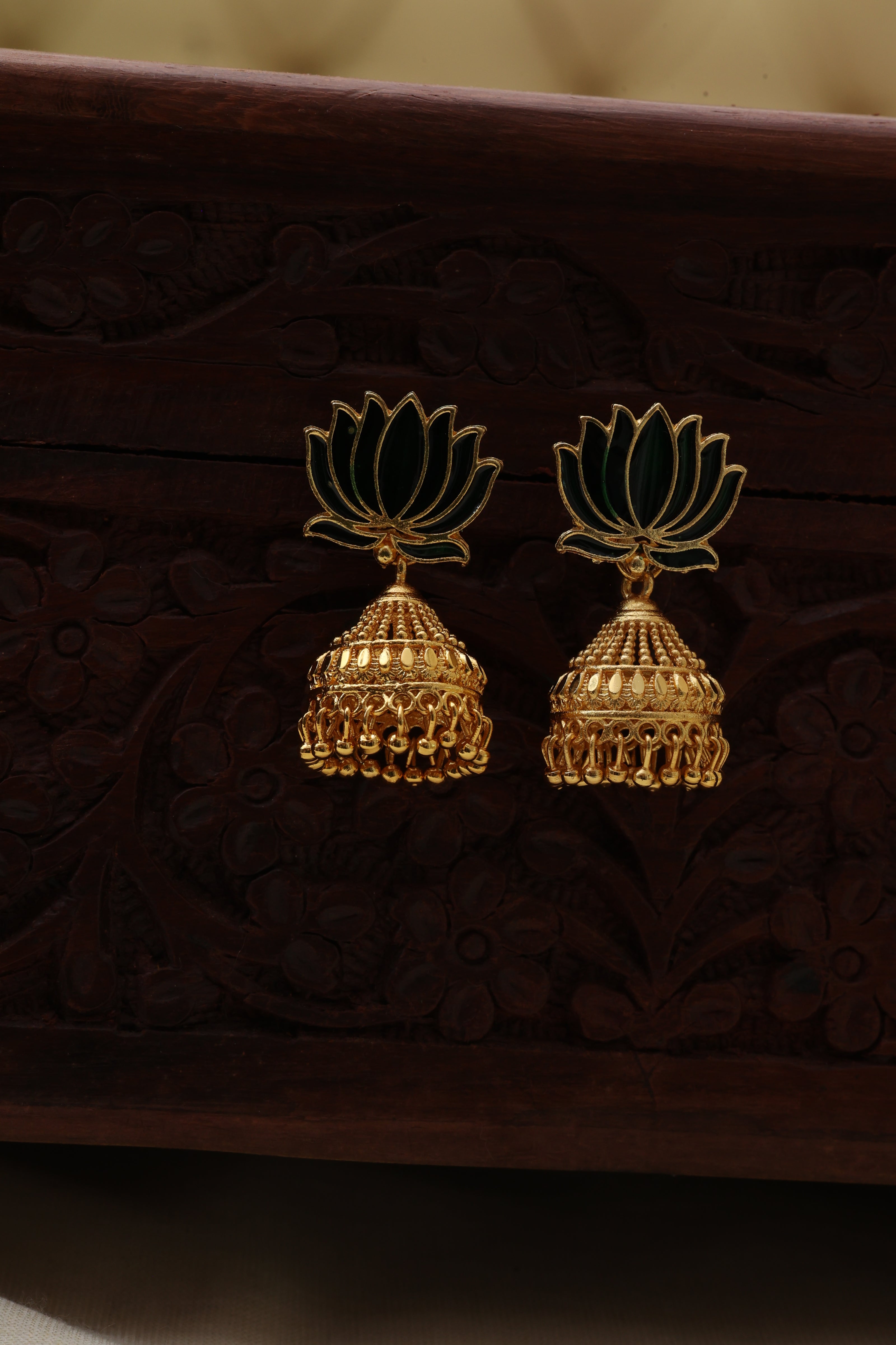Lotus jhumka