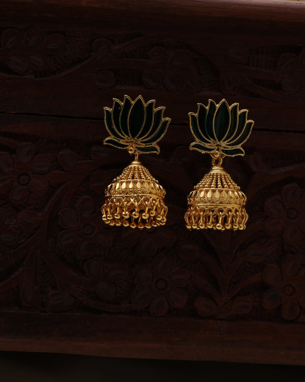 Lotus jhumka