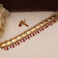 Lakshmi coin choker Ruby-JS 0122