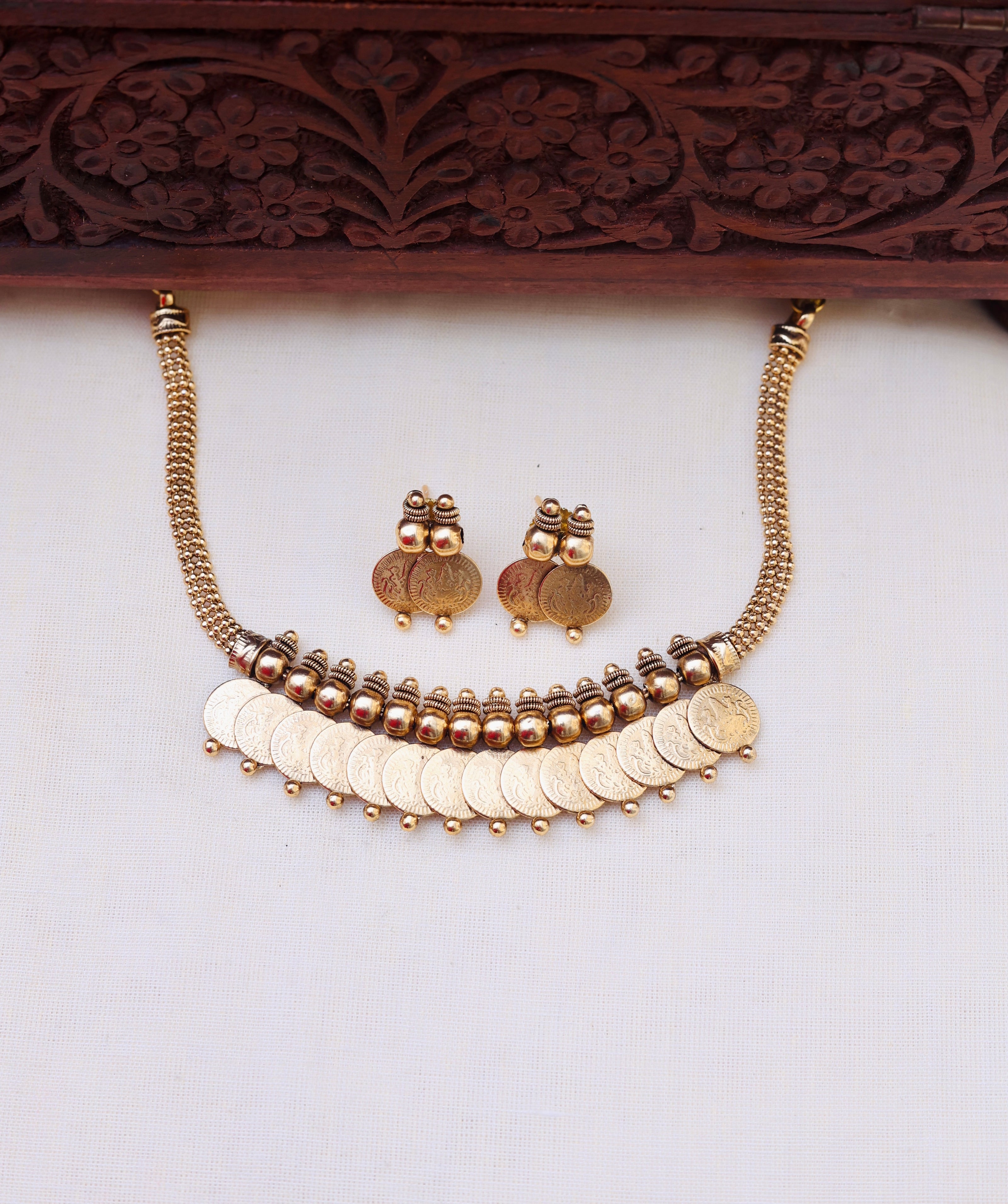 Suvarna coin choker/necklace set