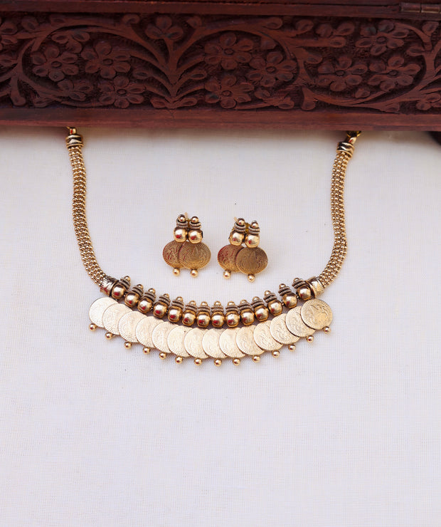 Suvarna coin choker/necklace set