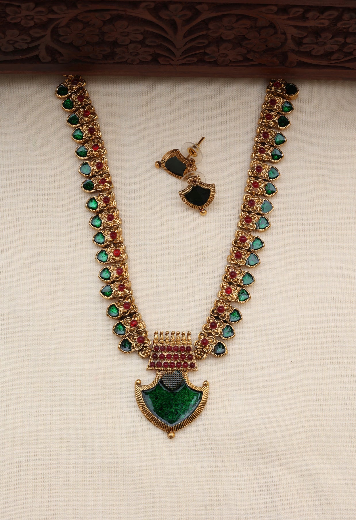 Pavizham necklace set - (JS 0246)