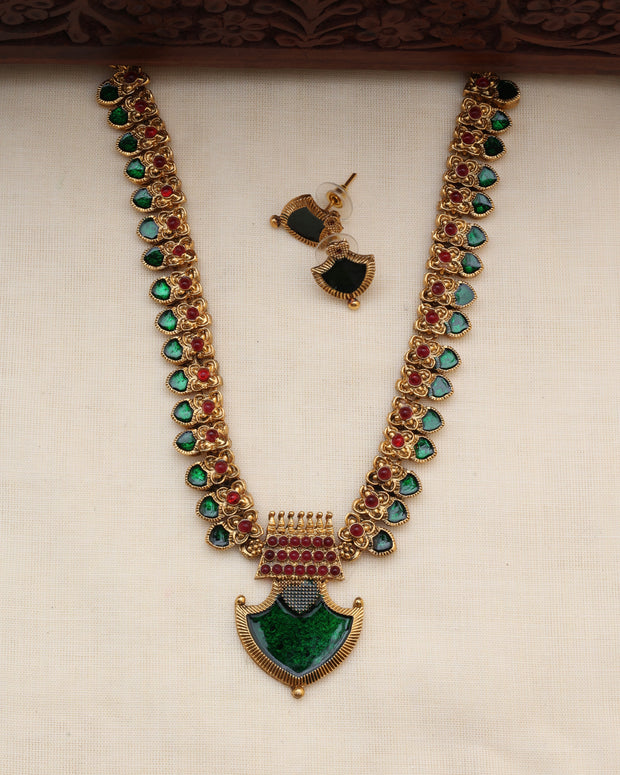 Pavizham necklace set - (JS 0246)