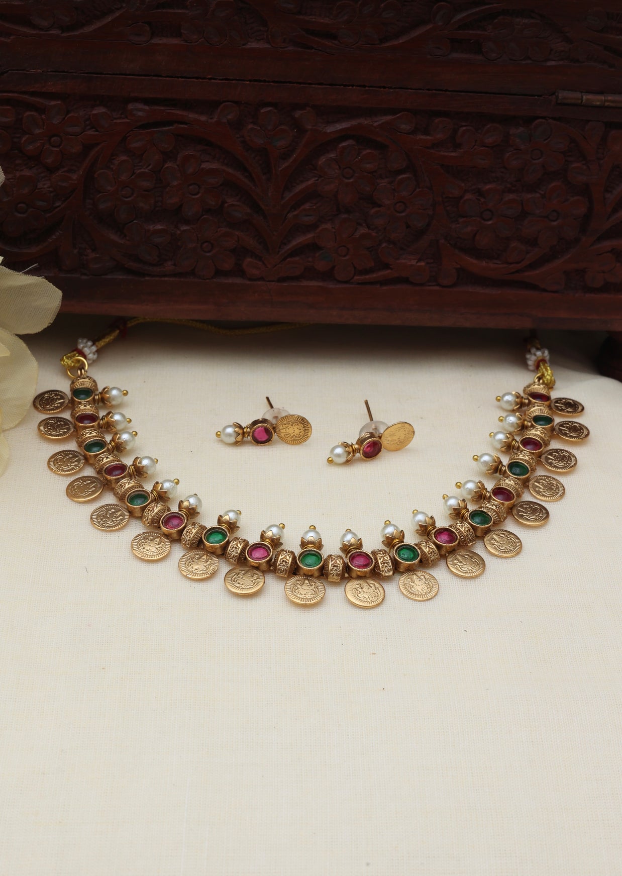 Devi kaasu necklace set