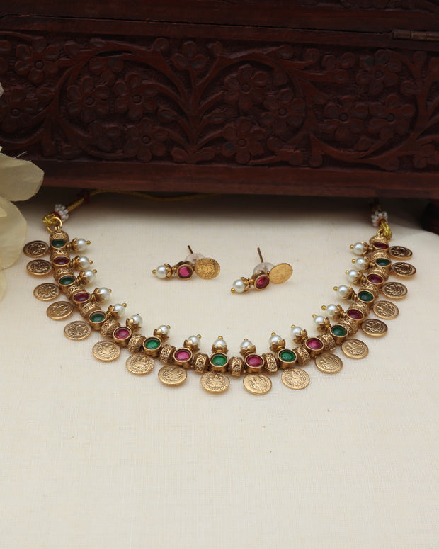 Devi kaasu necklace set