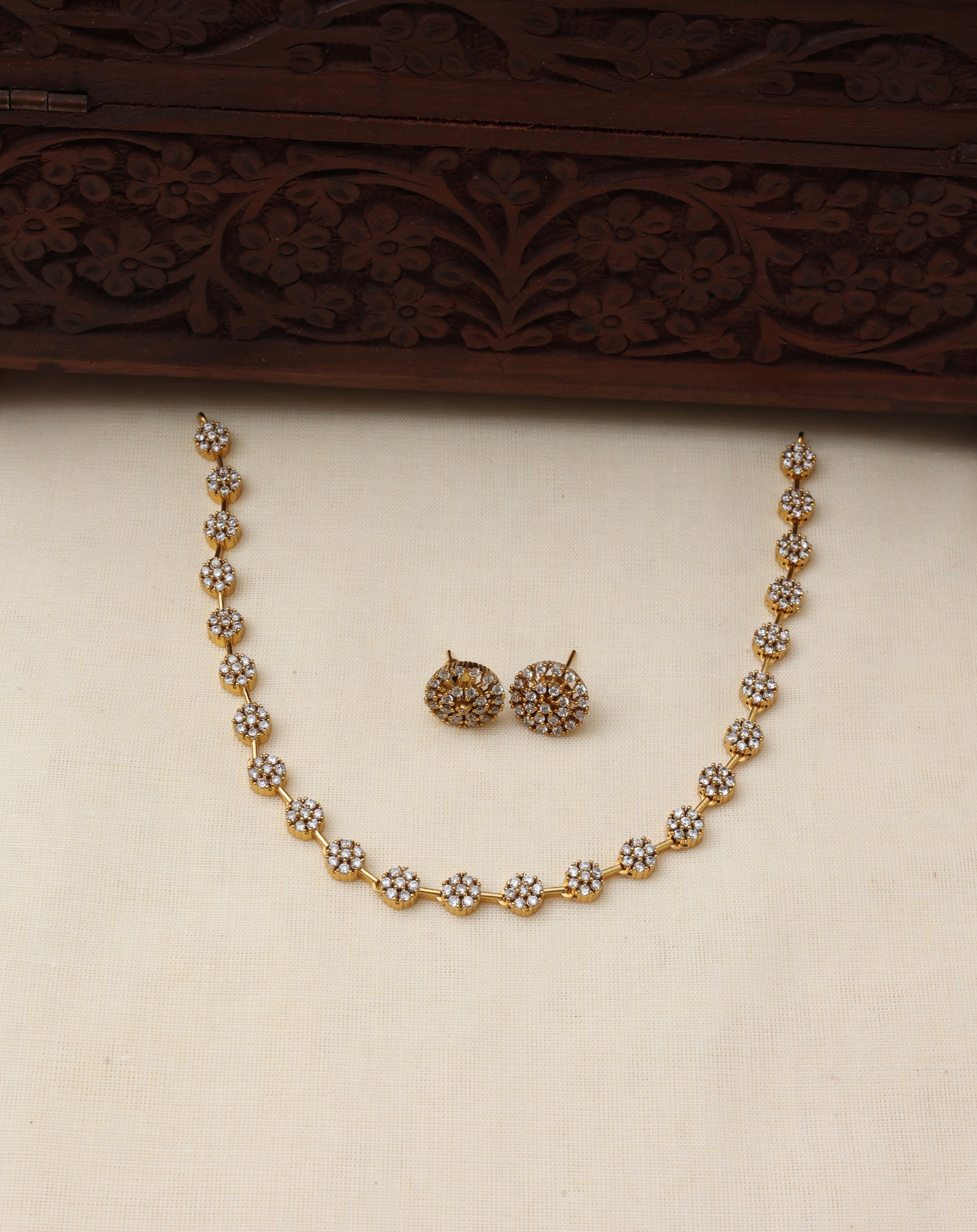 Alia necklace set - (JS 0243)