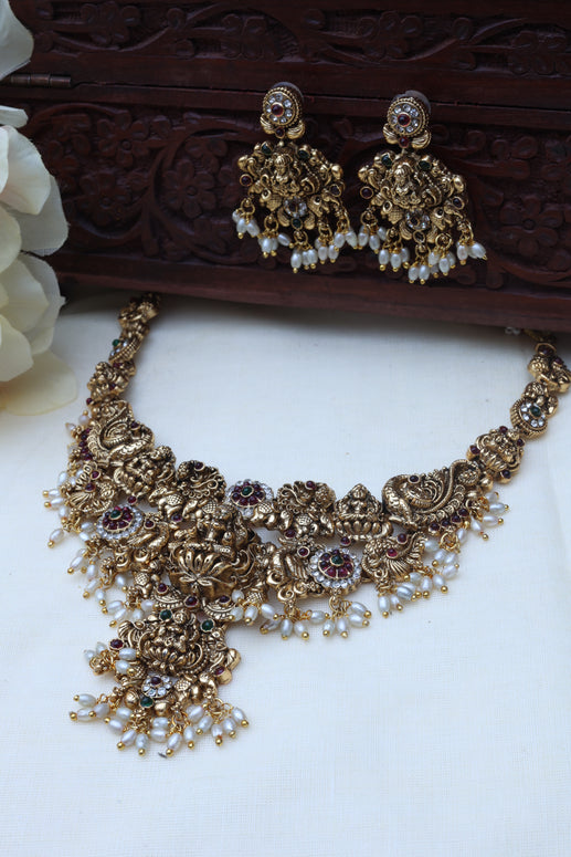 Nagas Lakshmi necklace set