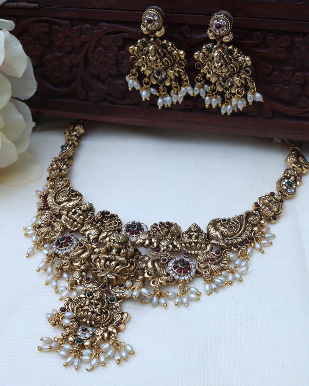 Nagas Lakshmi necklace set