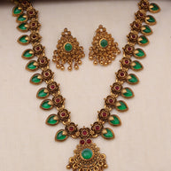 Palakka necklace set short-JS 0103