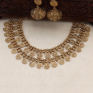 Double layer coin choker set-(JS 0276)