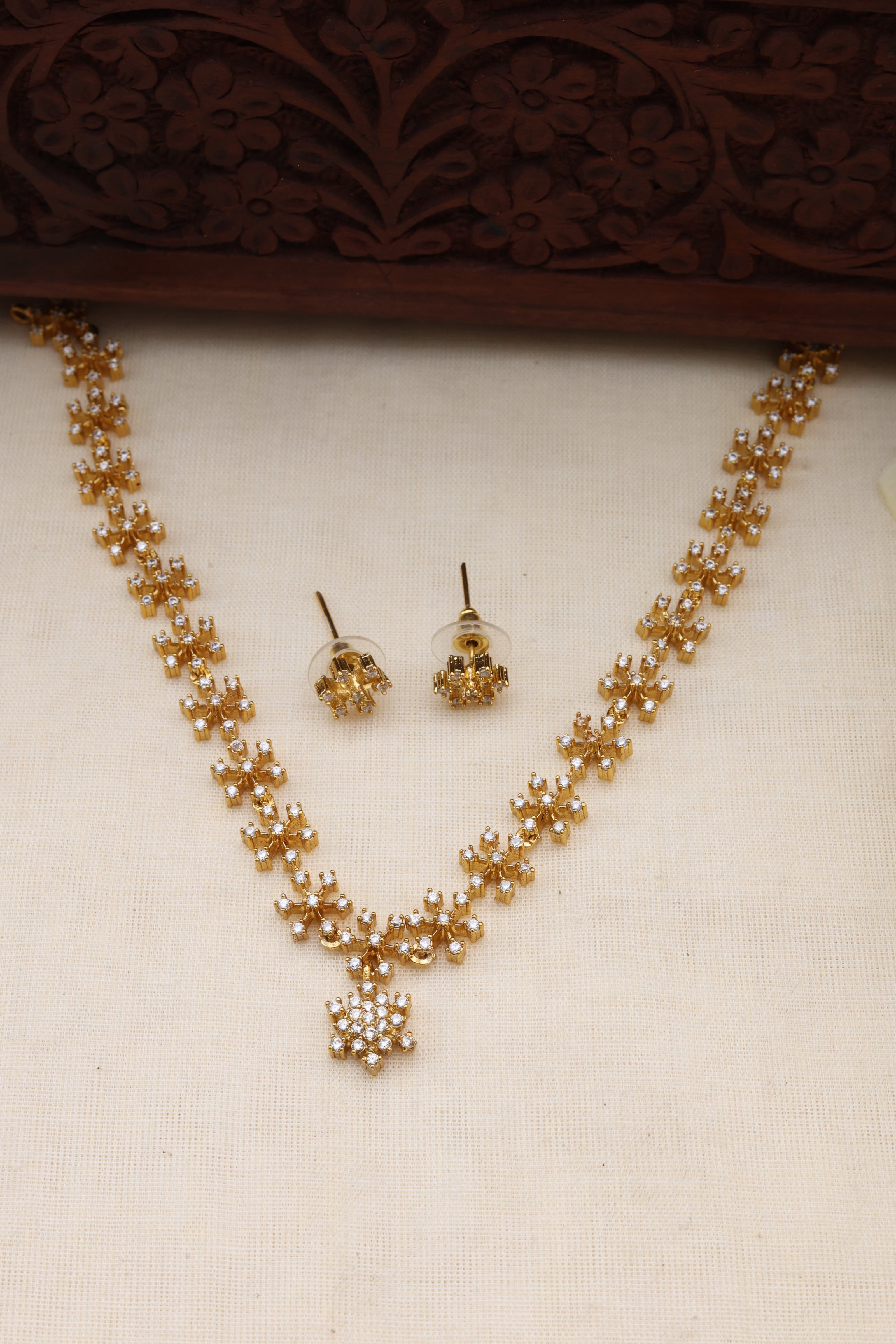 Diya AD necklace set-(JS 0272)