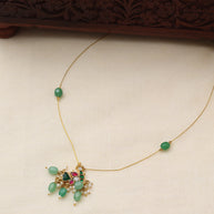 Invisible peacock necklace - (NS 023)