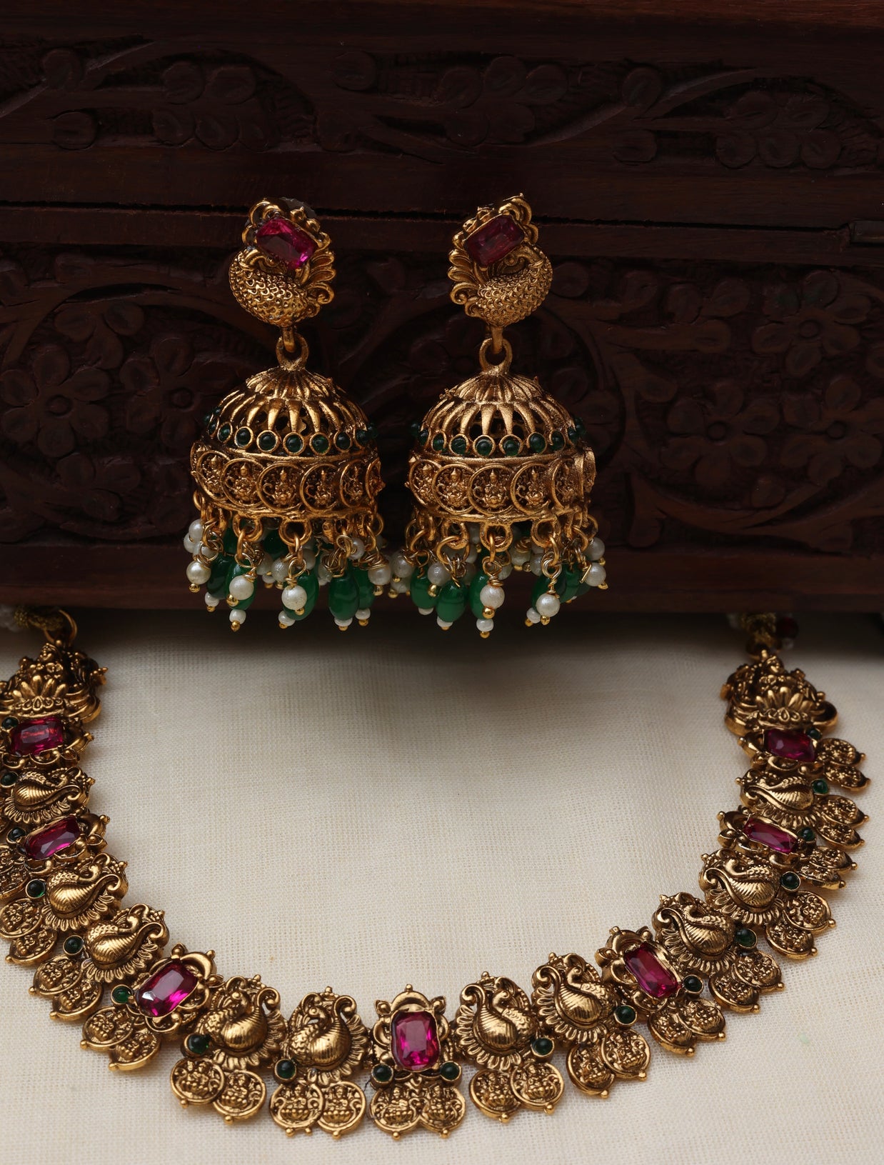 Kavitha necklace set-JS 0153