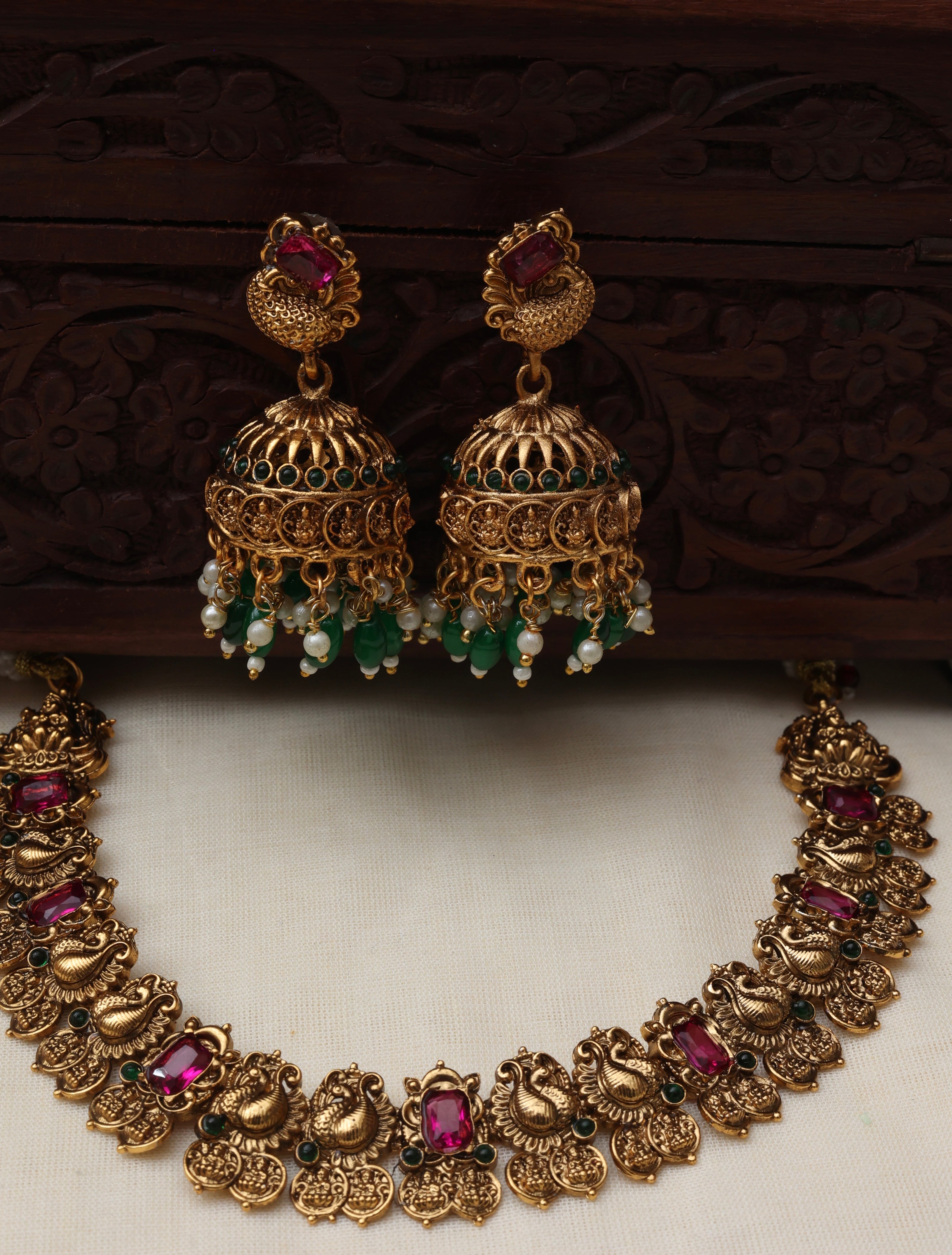 Kavitha necklace set-JS 0153
