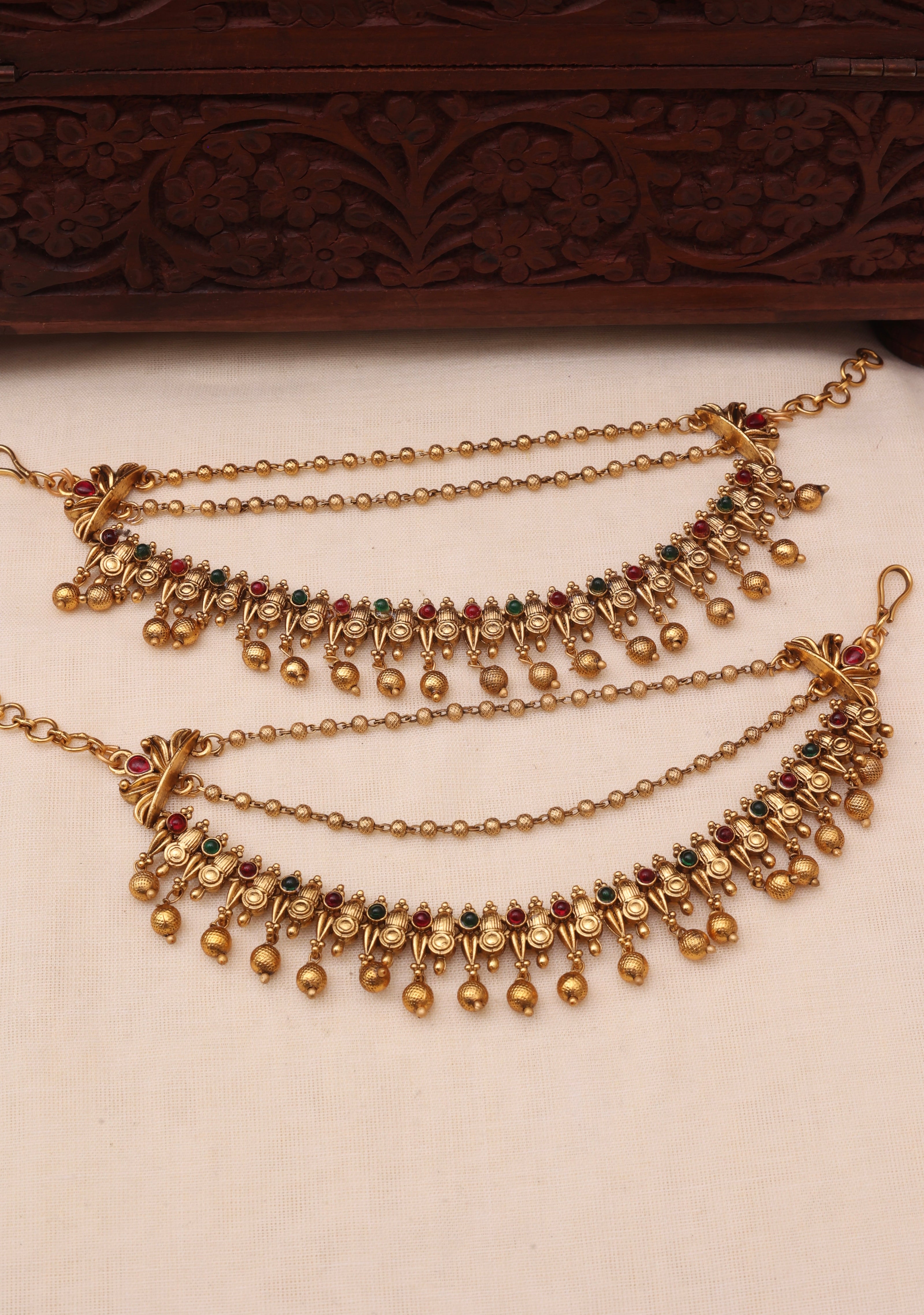 Kashvi Earchain Golden-014