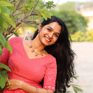 Coral Lakshmi necklace set