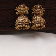Nayanthara heavy golden jhumkas - (ER 163)