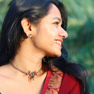 Antique Peacock choker set