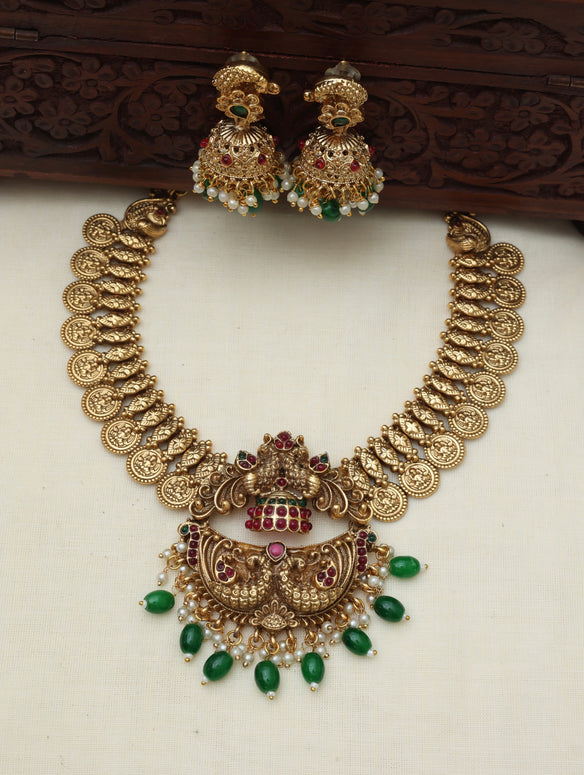 Mayura coin necklace set