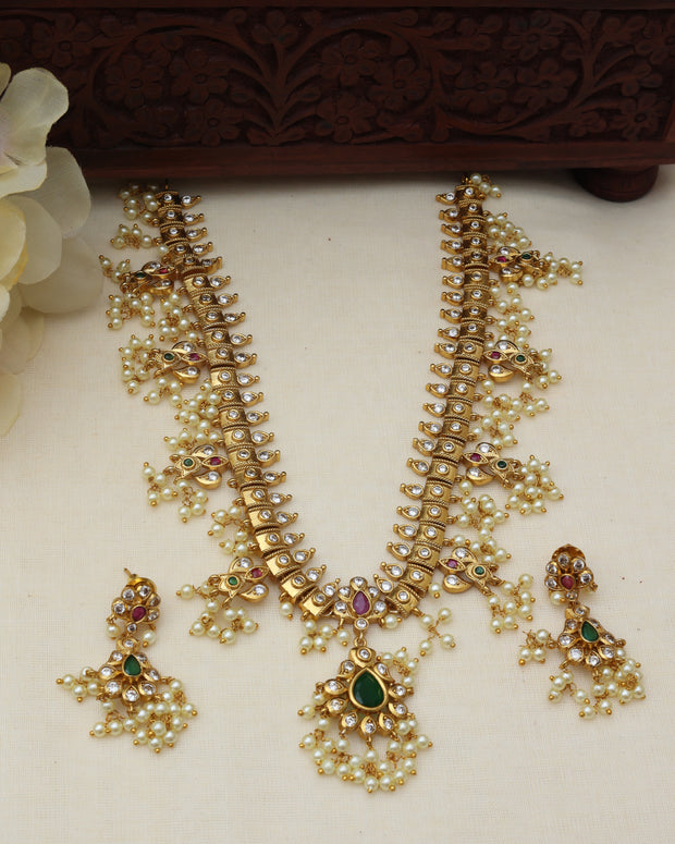 Golden Guttapusalu necklace/choker set