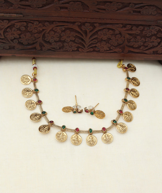 Devi coin necklace set