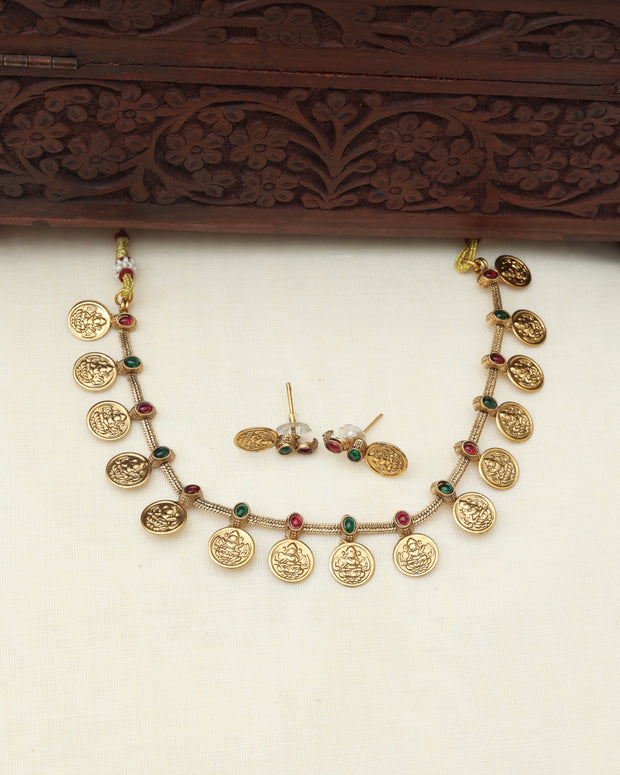 Devi coin necklace set