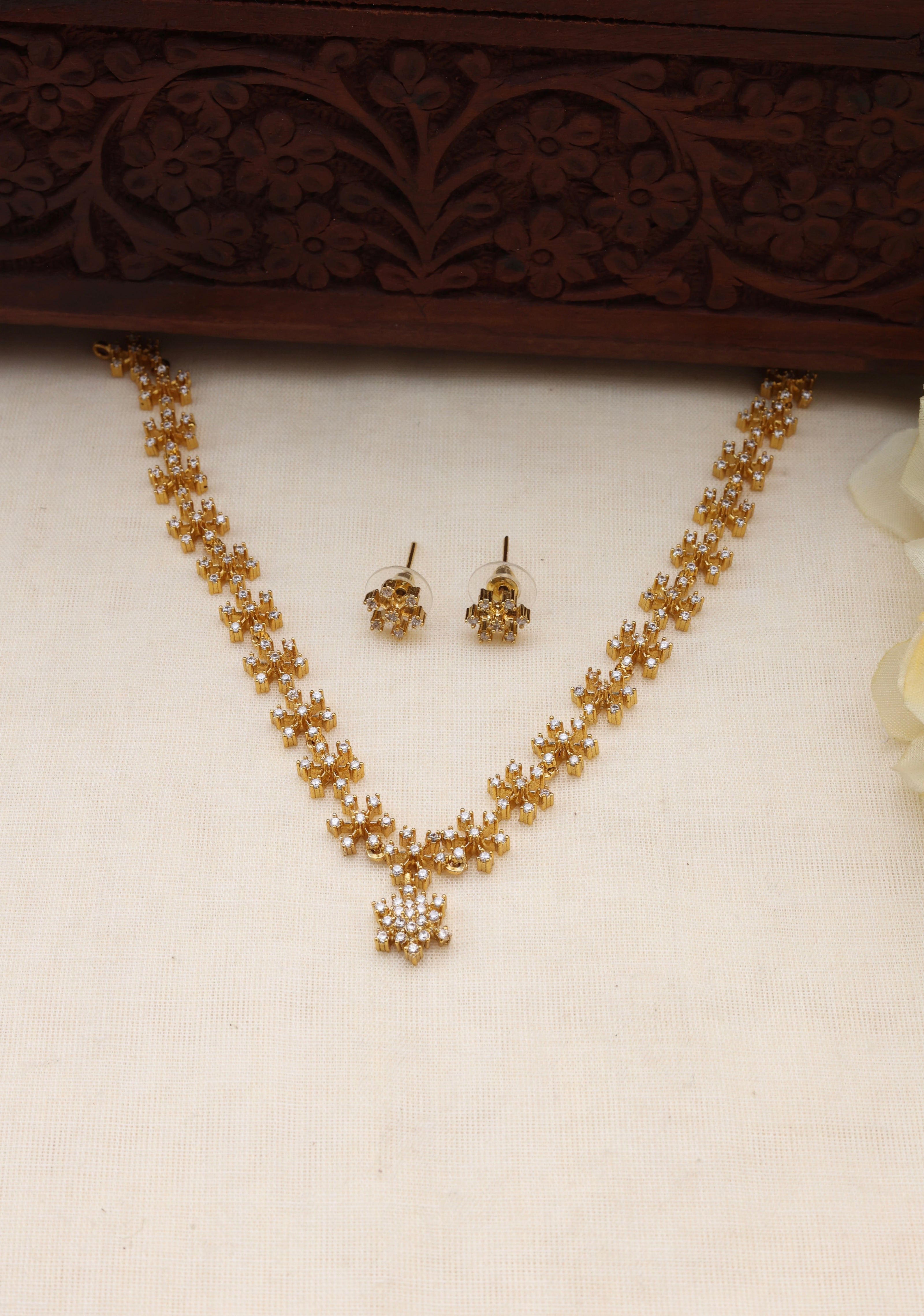 Diya AD necklace set-(JS 0272)