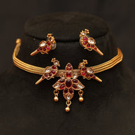 Antique Peacock choker set