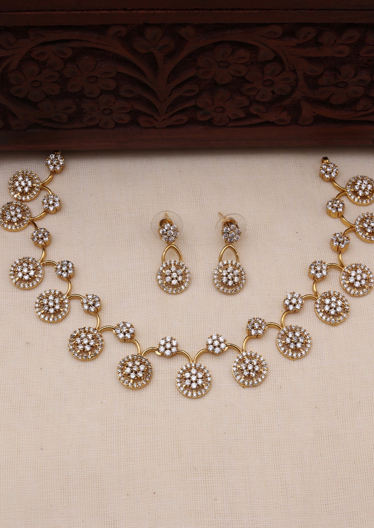 Angel AD necklace set-JS 0107