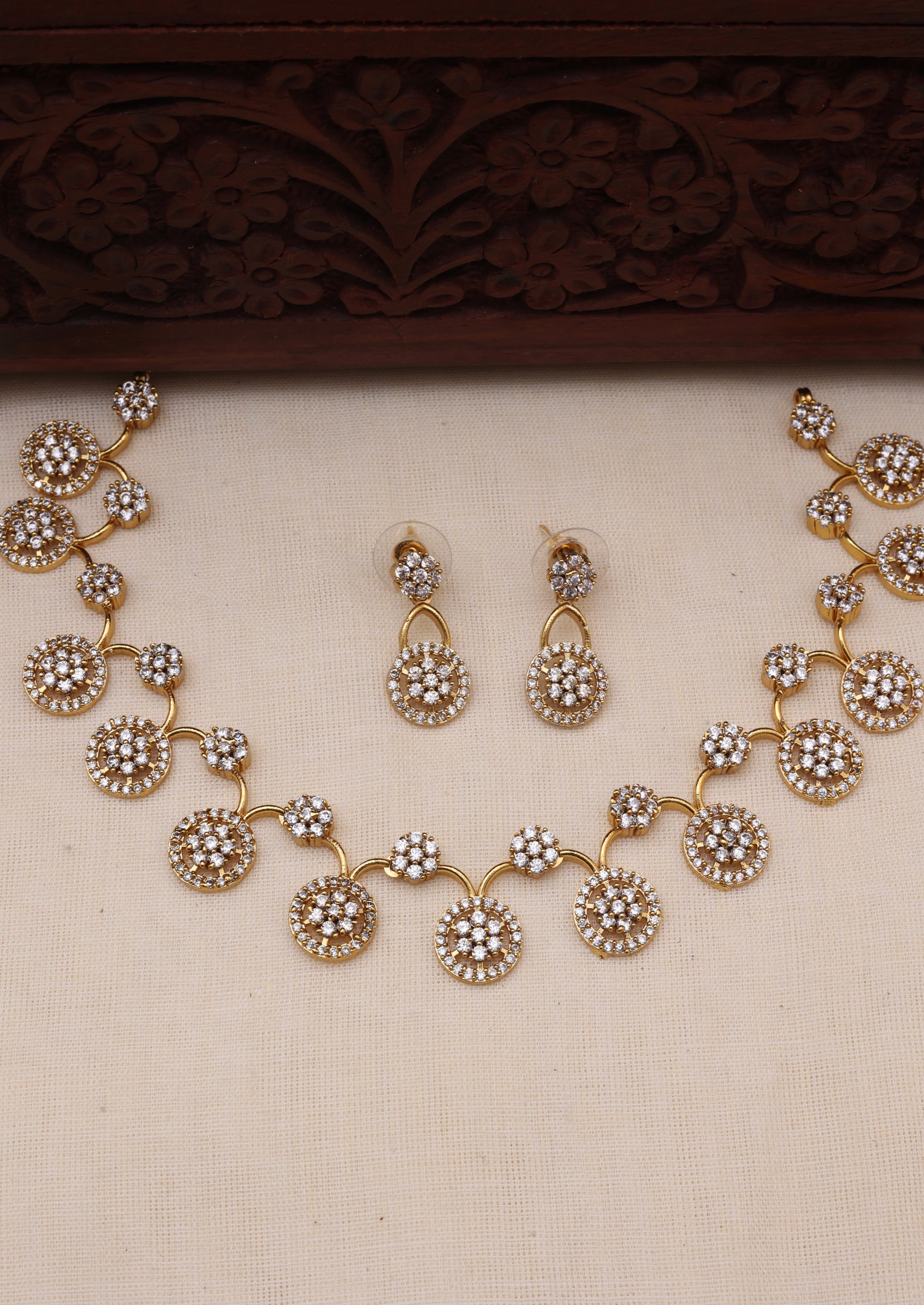 Angel AD necklace set-JS 0107