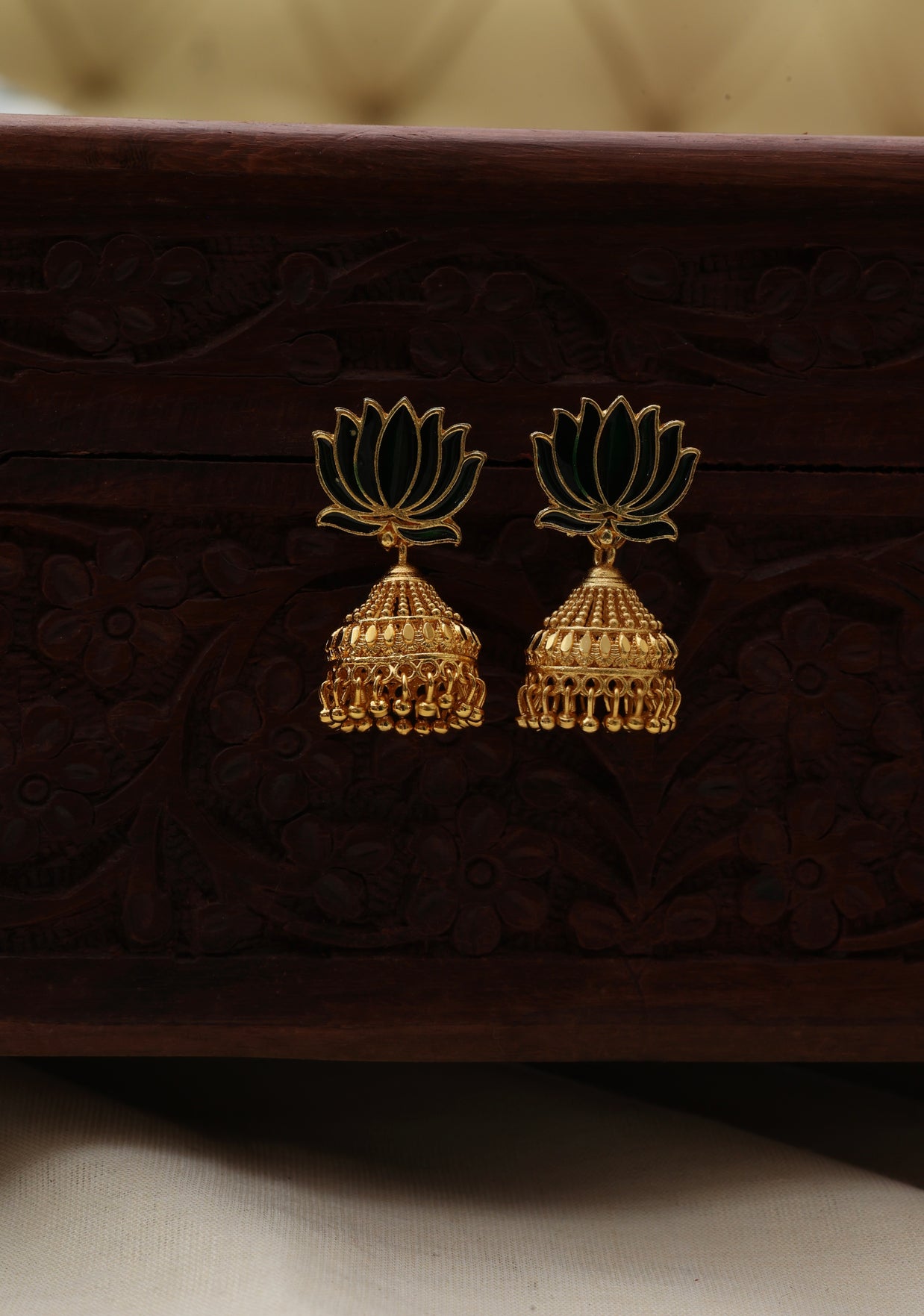 Lotus jhumka